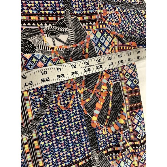 Mara Hoffman Womens Shift Dress XS Camel Print Geometric Colorful Bright Bodycon - Picture 8 of 11